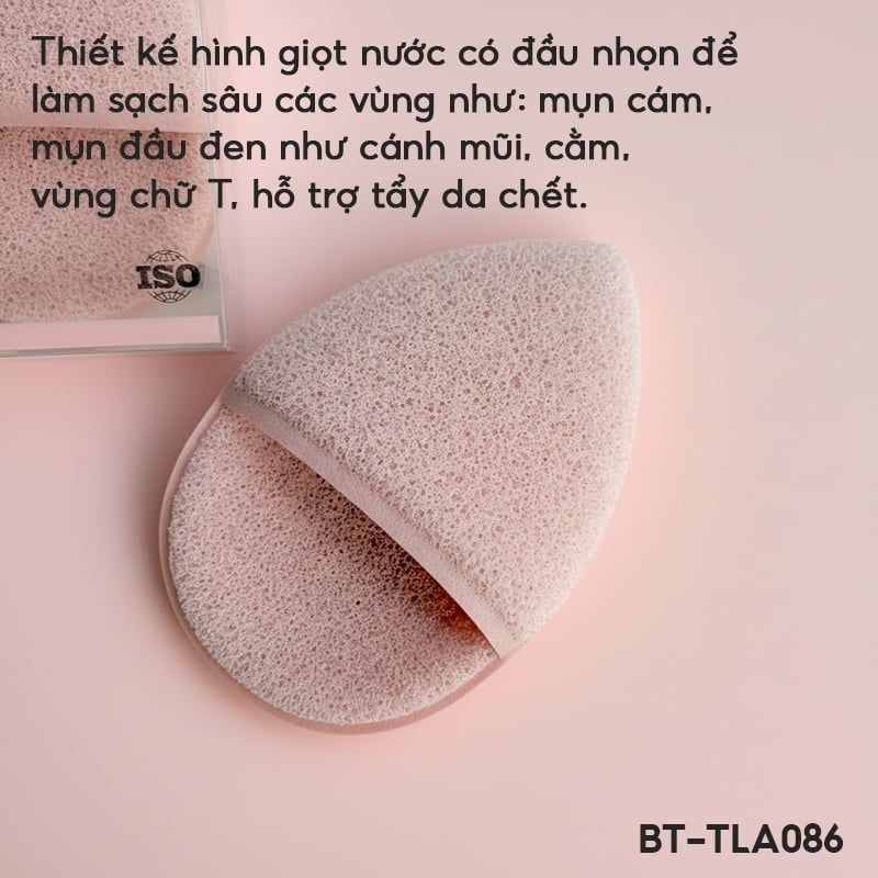 Bông Mút Rửa Mặt Xỏ Ngón TOOLA Làm Sạch Sâu Face Sponge - BT-TLA086