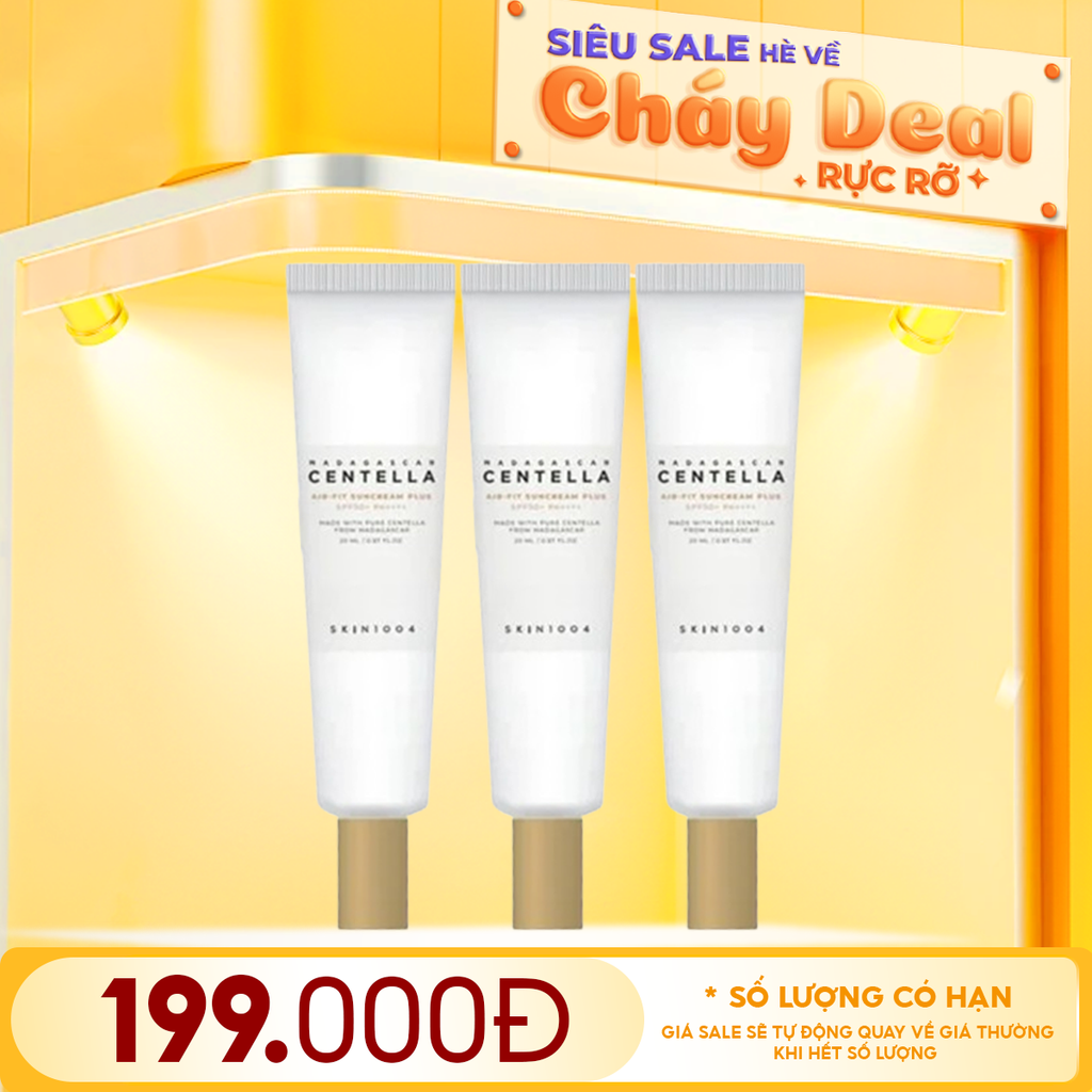 Kem Chống Nắng Skin1004 Lành Tính Dành Cho Da Nhạy Cảm Madagascar Centella Air-Fit Suncream Plus SPF50+ PA++++ 50ml