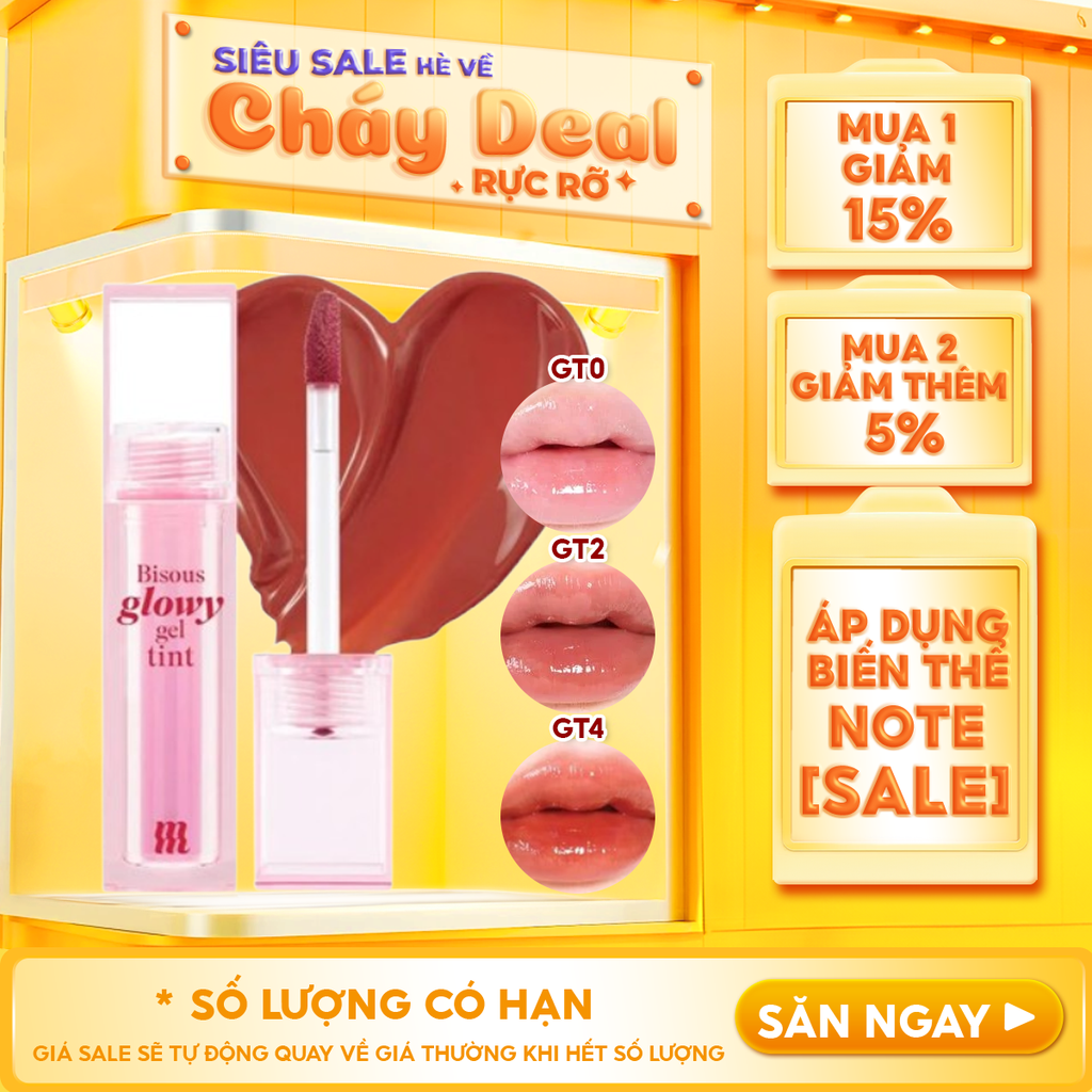 Son Bóng Pha Lê Căng Mọng, Bền Màu Merzy Bisous Glowy Gel Tint