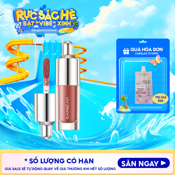  Son Tint Bóng Dưỡng Môi Mini Carslan Lip Glow Serum #G104 1g 