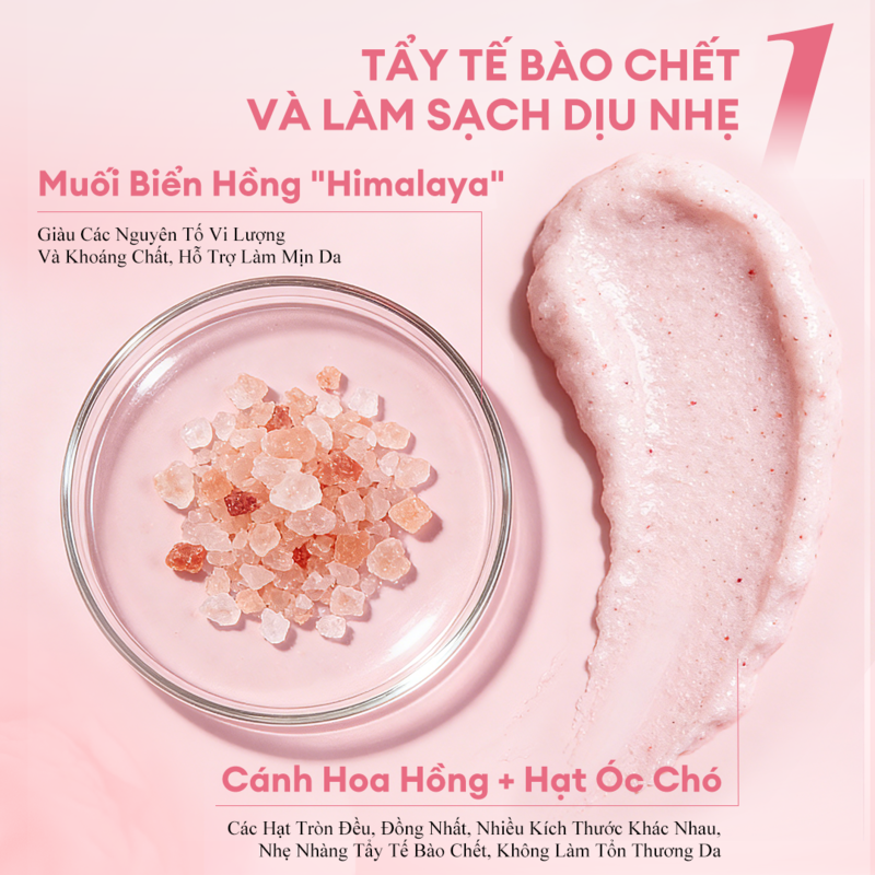 Tẩy Tế Bào Chết Body Colorkey Dưỡng Da Sáng Mịn Rosé Rosé Crush Perfumed Brightening Body Scrub 200g