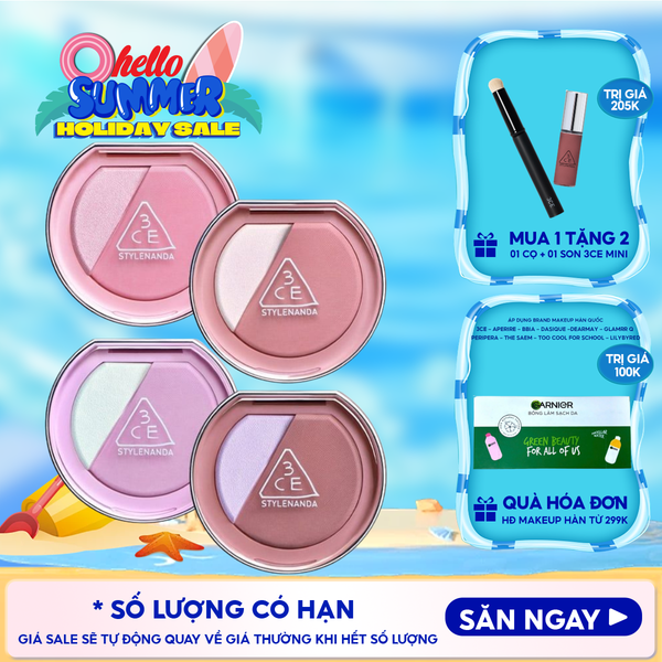  Phấn Má Hồng Bắt Sáng 3CE Blushlighter 9g 
