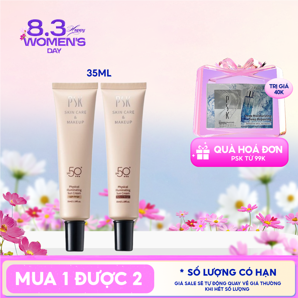 Kem Chống Nắng Vật Lý PSK Physical Illuminating Sun Cream SPF50+ 35ml