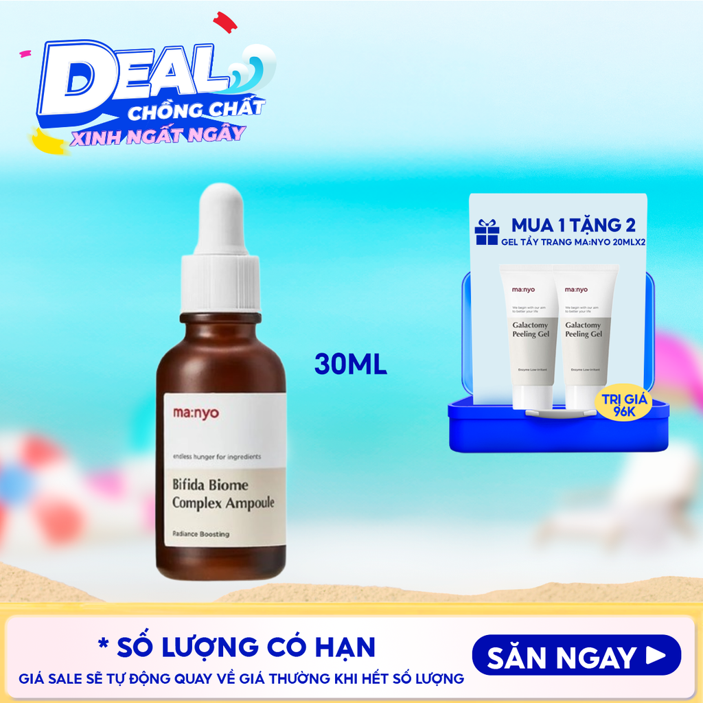 Serum Ma:nyo Tinh Chất Hỗ Trợ Phục Hồi, Ngừa Lão Hóa Bifida Biome Complex Ampoule 30ml