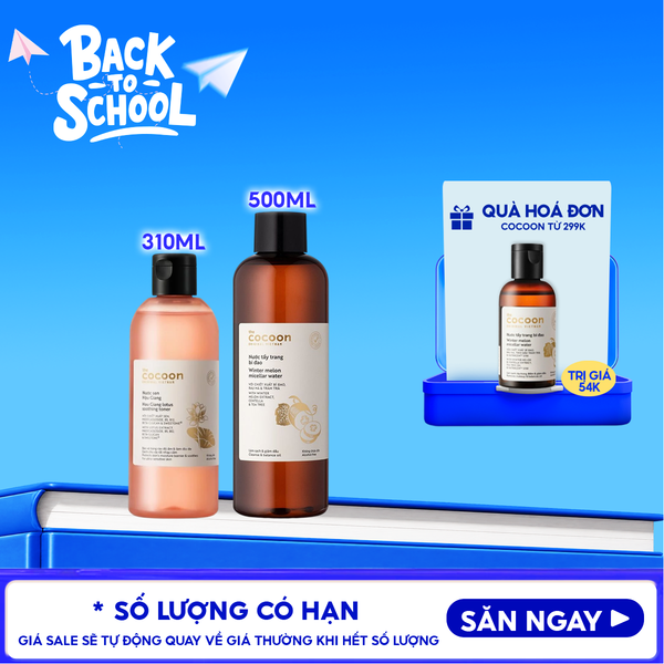  Nước Hoa Hồng Cocoon Sen Hậu Giang Làm Dịu Da Nhạy Cảm Lotus Soothing Toner 