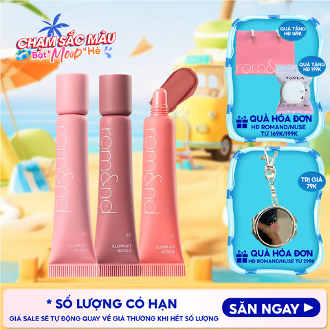 Son Bùn Romand Kiêm Má Hồng Mịn Lì Color Lip Matte 8g