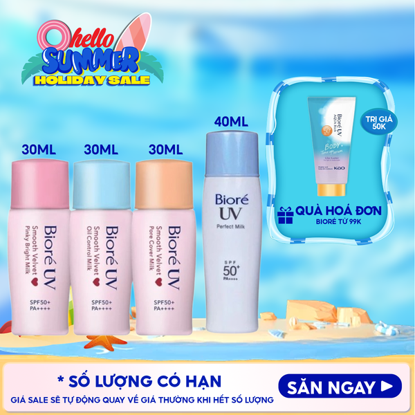  Kem Chống Nắng Dạng Sữa Bioré UV SPF50+ /PA++++ 