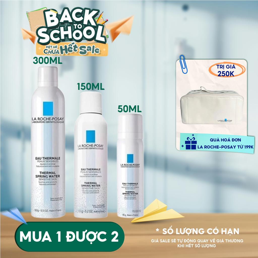 Xịt Khoáng La Roche-Posay Làm Dịu Da, Hỗ Trợ Giảm Kích Ứng Thermal Spring Water Sensitive Skin