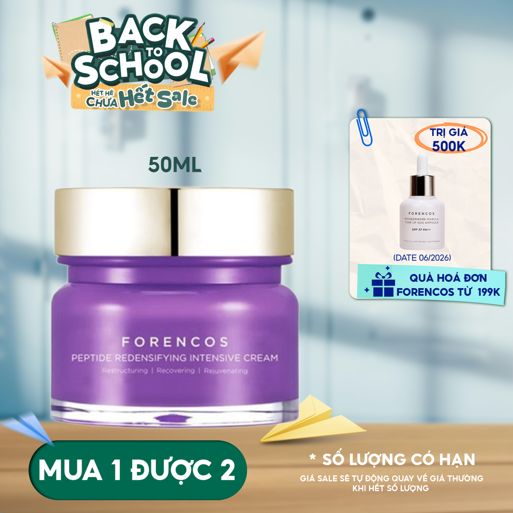 Kem Dưỡng Forencos Hỗ Trợ Trắng Da Ban Đêm Peptide Redensifying Intensive Cream