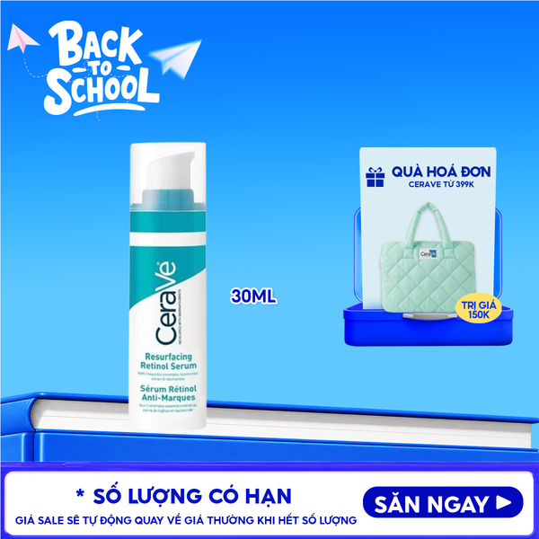 Serum Cerave Giúp Hỗ Trợ Mờ Thâm Mụn Resurfacing Retinol Serum 30ml 