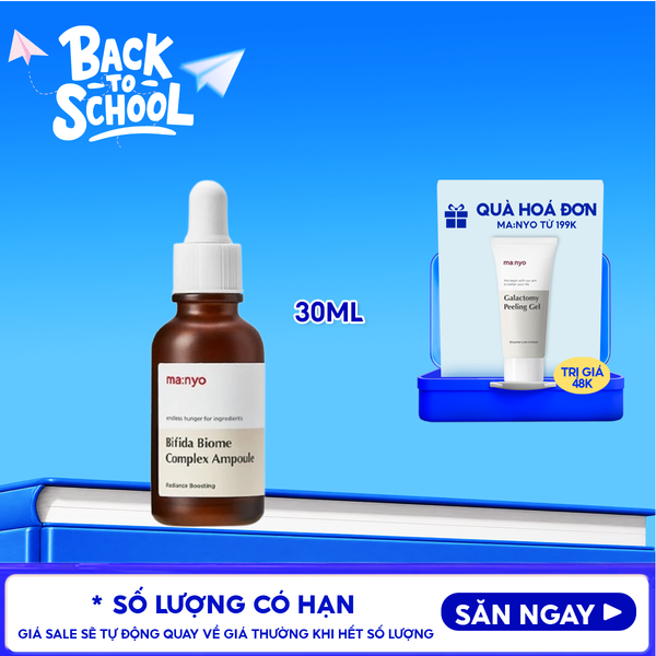  Serum Ma:nyo Tinh Chất Hỗ Trợ Phục Hồi, Ngừa Lão Hóa Bifida Biome Complex Ampoule 30ml 
