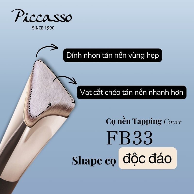 Set Cọ Nền Piccasso #FB33 Tapping Cover Foundation Brush Set