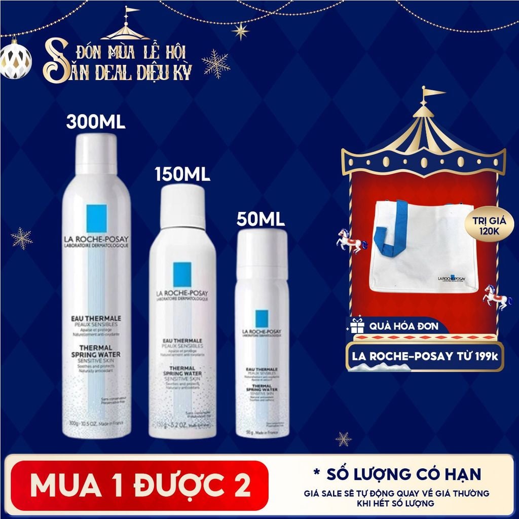 Xịt Khoáng La Roche-Posay Làm Dịu Da, Hỗ Trợ Giảm Kích Ứng Thermal Spring Water Sensitive Skin