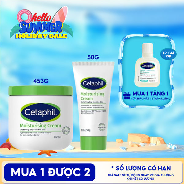  Kem Dưỡng Ẩm Cetaphil Dịu Nhẹ, Lành Tính Moisturizing Cream 