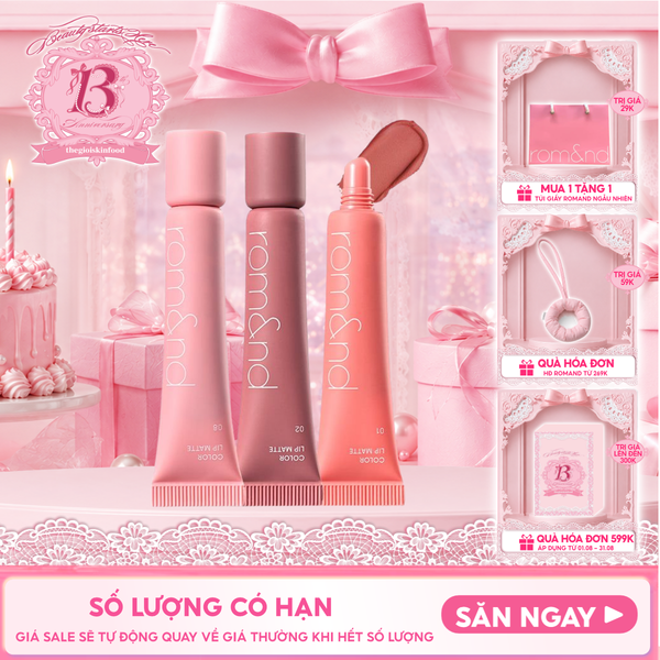  Son Bùn Romand Kiêm Má Hồng Mịn Lì Color Lip Matte 8g 