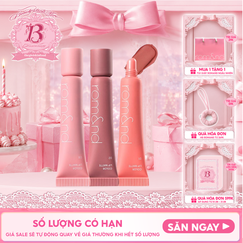 Son Bùn Romand Kiêm Má Hồng Mịn Lì Color Lip Matte 8g