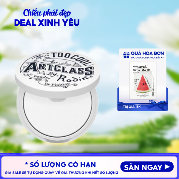  Phấn Phủ Too Cool For School Dạng Nén Kiềm Dầu Artclass By Rodin Finish Setting Pact 4g 