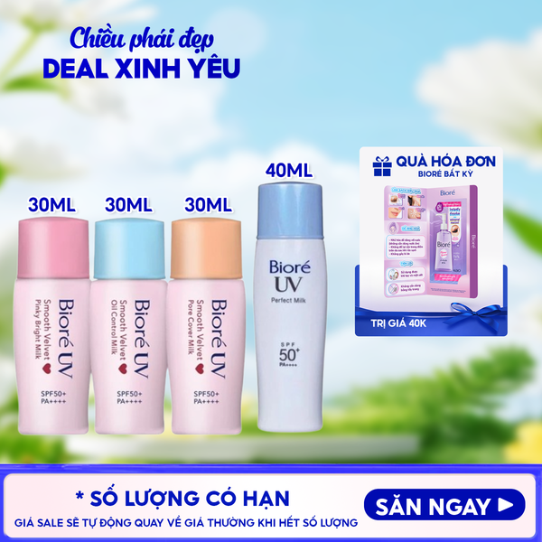  Kem Chống Nắng Dạng Sữa Bioré UV SPF50+ /PA++++ 