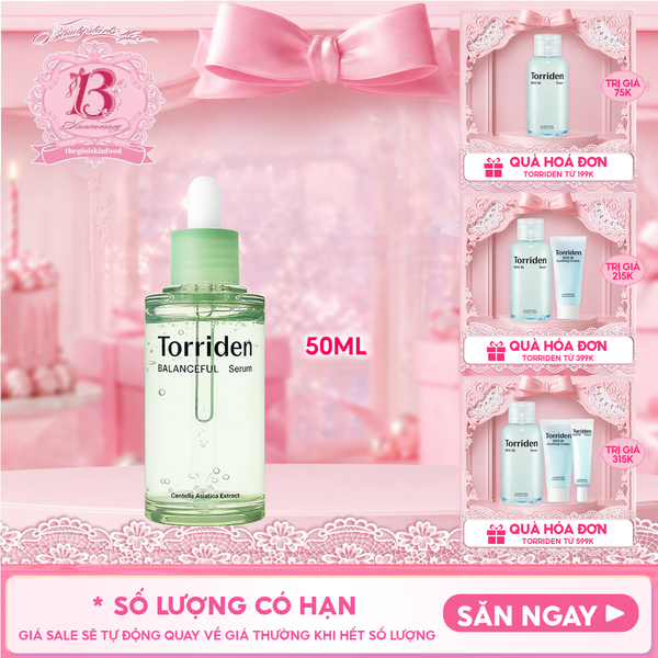  Serum Torriden Rau Má Làm Dịu Da, Hỗ Trợ Giảm Mẩn Đỏ Cho Da Torriden Balanceful Serum 50ml 