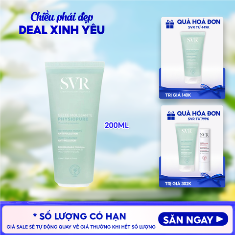 Sữa Rửa Mặt SVR Dạng Gel Dành Cho Da Nhạy Cảm Physiopure Gelée Moussante
