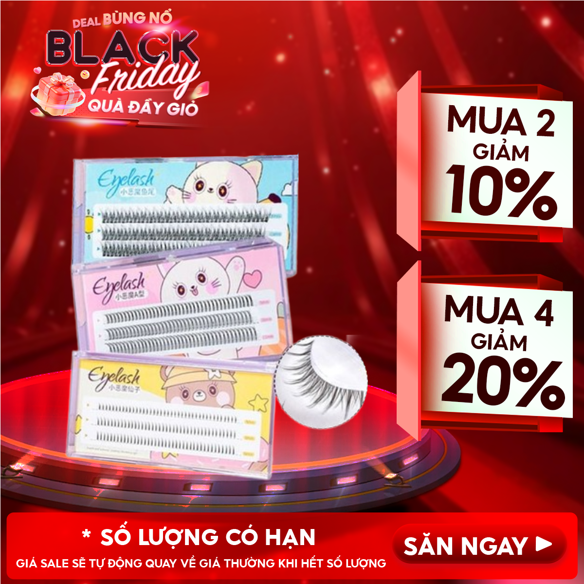 NHẬP KHẨU Lông Mi Giả LMLTOP Mềm Mại Tự Nhiên, Không Gây Nặng Mí Eyelash