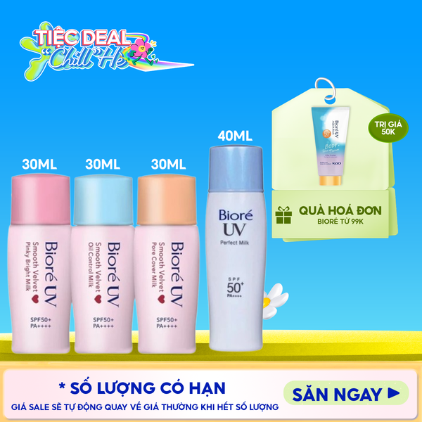  Kem Chống Nắng Dạng Sữa Bioré UV SPF50+ /PA++++ 
