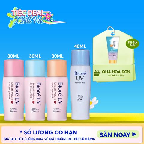 Kem Chống Nắng Dạng Sữa Bioré UV SPF50+ /PA++++