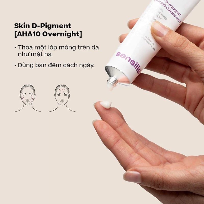 Kem Dưỡng Ban Đêm Sensilis Làm Đều Màu Da Skin D-Pigment [AHA10 Overnight] 30ml