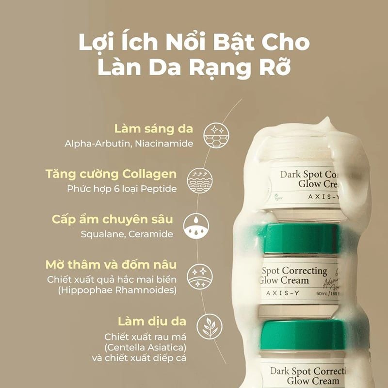 Kem Dưỡng Axis-Y Hỗ Trợ Sáng Da, Mờ Thâm Dark Spot Correcting Glow Cream 50ml