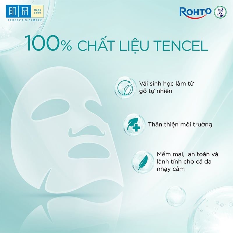 Mặt Nạ Tinh Chất Hada Labo Làm Dịu Da, Cải Thiện Mụn Premium Pore Care Serum Mask 23g