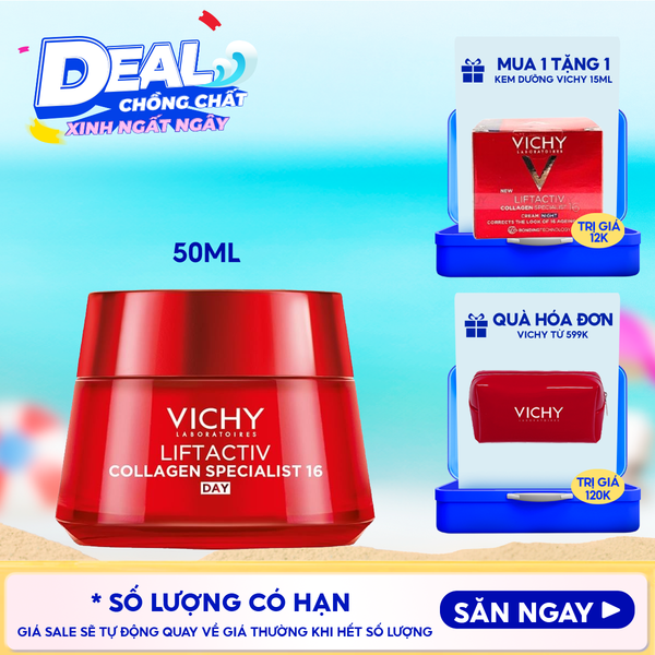  Kem Dưỡng Vichy Collagen Cải Thiện Lão Hóa Da Liftactiv Collagen Specialist 