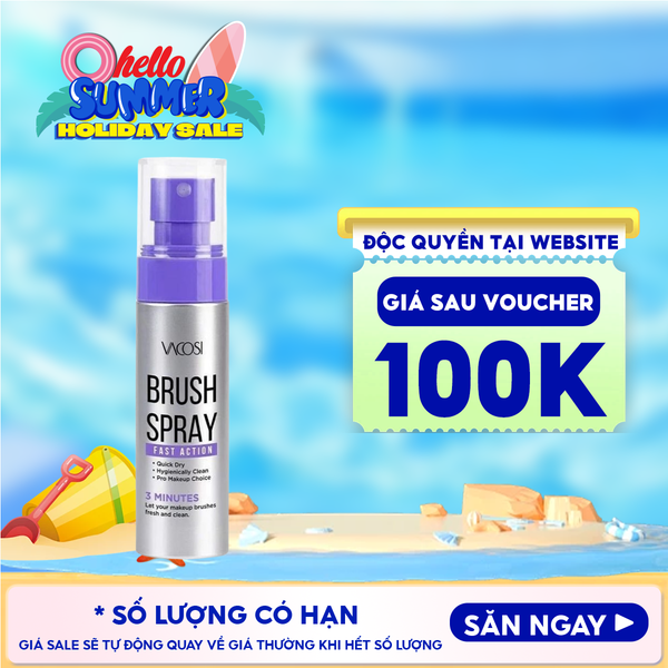  Xịt Rửa Cọ Khô Vacosi Brush Spray Fast Action RC05 60ml 