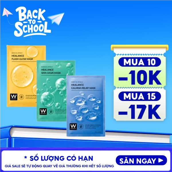  Mặt Nạ Wonjin Cấp Ẩm, Dưỡng Sáng, Phục Hồi Da Wonjin Effect Healance Flash Glow Mask 