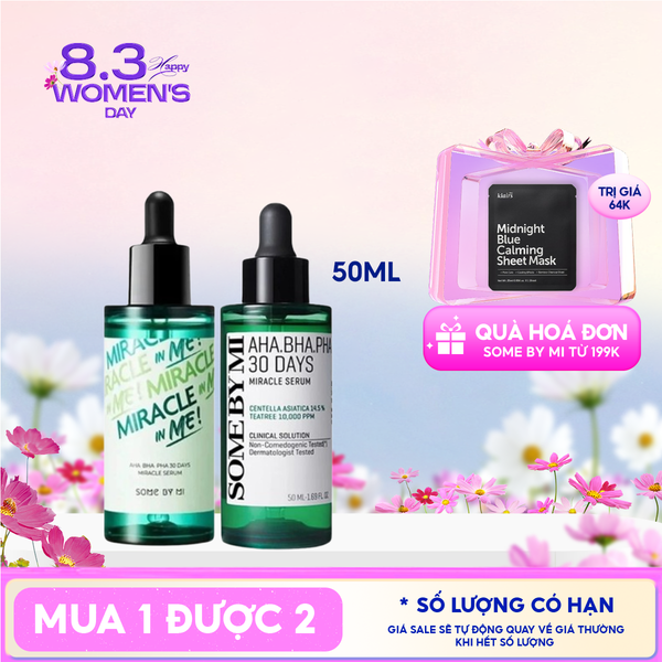  Serum Some By Mi Cải Thiện Da Mụn AHA-BHA-PHA 30 Days Miracle Serum 