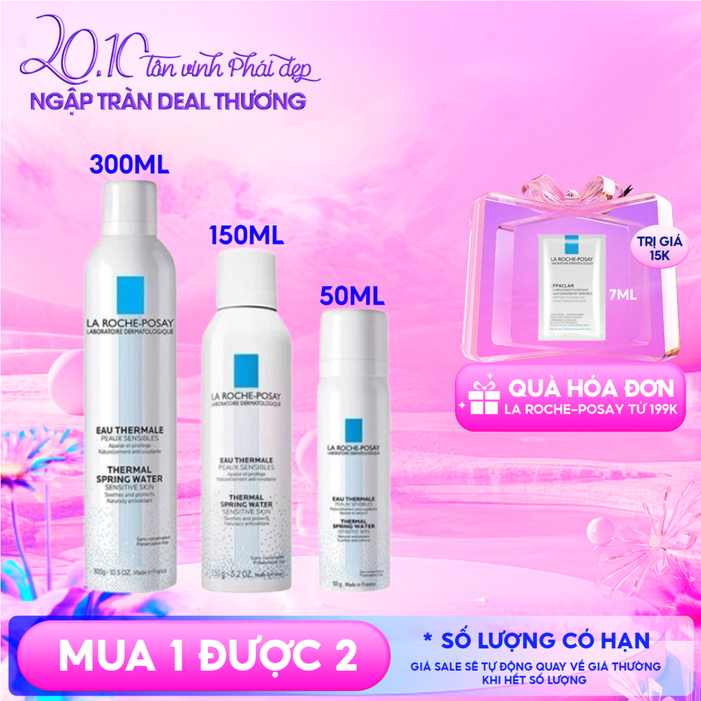 Xịt Khoáng La Roche-Posay Làm Dịu Da, Hỗ Trợ Giảm Kích Ứng Thermal Spring Water Sensitive Skin