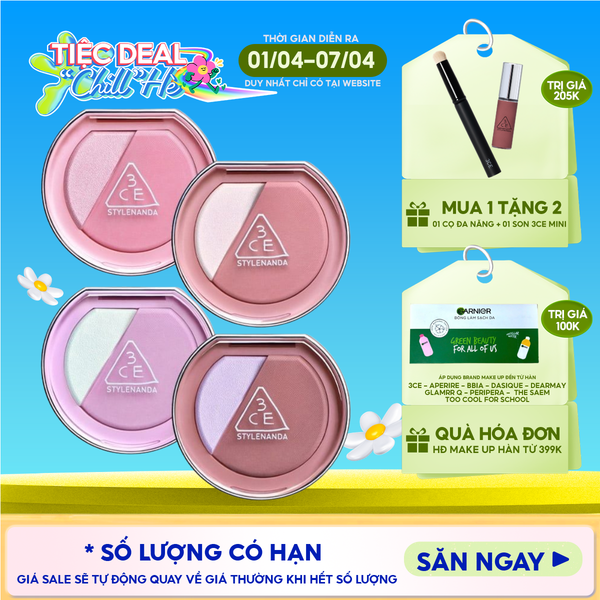  Phấn Má Hồng Bắt Sáng 3CE Blushlighter 9g 