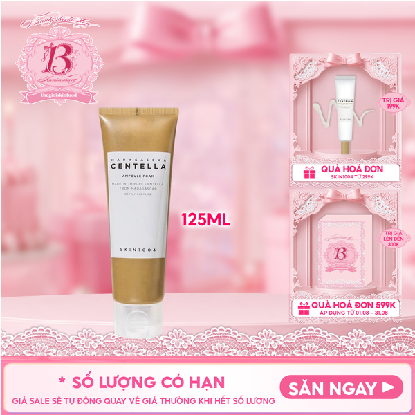  Sữa Rữa Mặt Tạo Bọt Skin1004 Làm Sạch Sâu, Dịu Nhẹ Chiết Xuất Rau Má Madagascar Centella Ampoule Foam 125ml 
