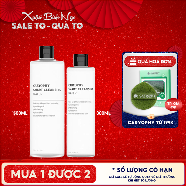  Nước Tẩy Trang Caryophy Dành Cho Da Dầu Mụn Smart Cleansing Water 