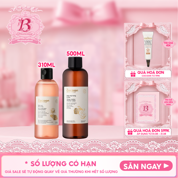  Nước Hoa Hồng Cocoon Sen Hậu Giang Làm Dịu Da Nhạy Cảm Lotus Soothing Toner 