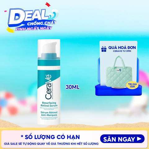 Serum Cerave Giúp Hỗ Trợ Mờ Thâm Mụn Resurfacing Retinol Serum 30ml