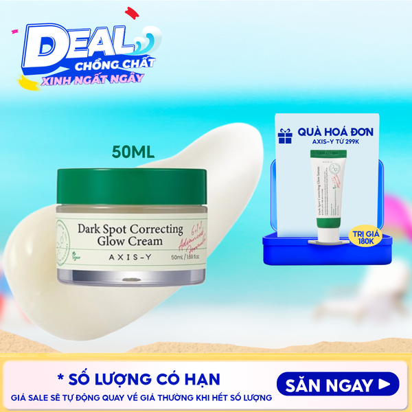  Kem Dưỡng Axis-Y Hỗ Trợ Sáng Da, Mờ Thâm Dark Spot Correcting Glow Cream 50ml 