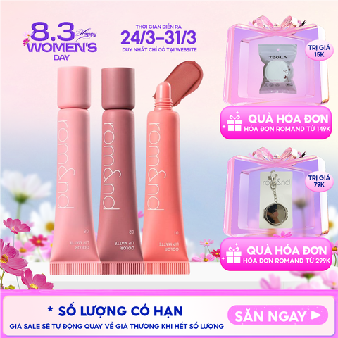 Son Bùn Romand Kiêm Má Hồng Mịn Lì Color Lip Matte 8g