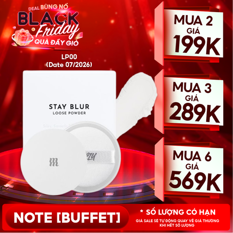 Phấn Phủ Merzy Dạng Bột Hỗ Trợ Kiềm Dầu, Hiệu Ứng Mờ Lì, Cho Lớp Nền Mịn Màng, Lâu Trôi Stay Blur Loose Powder 