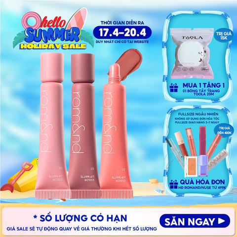 Son Bùn Romand Kiêm Má Hồng Mịn Lì Color Lip Matte 8g