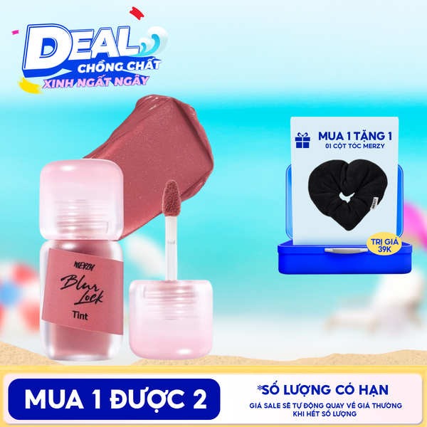  Son Kem Lì Merzy Khóa Môi Mịn Lì Tự Nhiên Blur Lock Tint 4g 