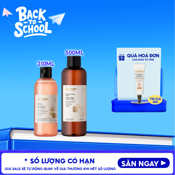 Nước Hoa Hồng Cocoon Sen Hậu Giang Làm Dịu Da Nhạy Cảm Lotus Soothing Toner 