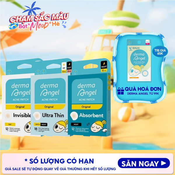  Miếng Dán Mụn Dùng Cho Ngày Và Đêm Derma Angel Acne Patch Original 