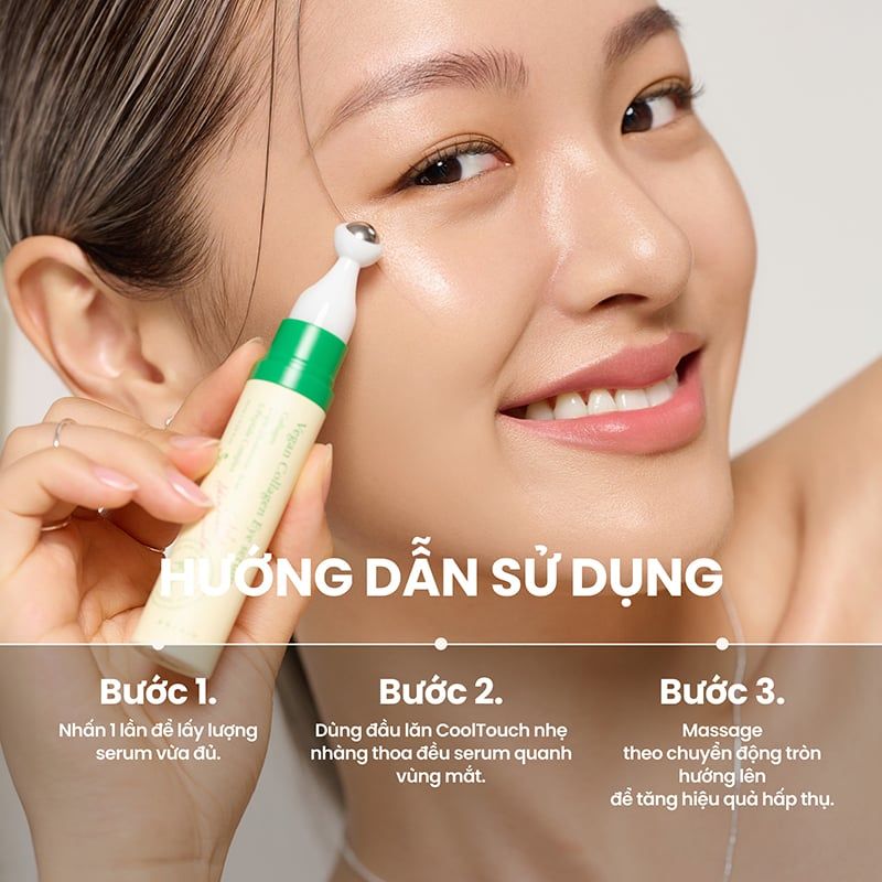 Tinh Chất Dưỡng Mắt Axis-Y Hỗ Trợ Giảm Nếp Nhăn, Bọng Mắt, Quầng Thâm Vegan Collagen Eye Serum 10ml