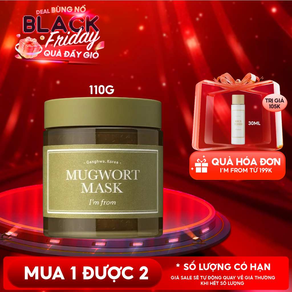 Mặt Nạ I'm From Ngải Cứu Làm Dịu, Thanh Lọc Da Mugwort Mask