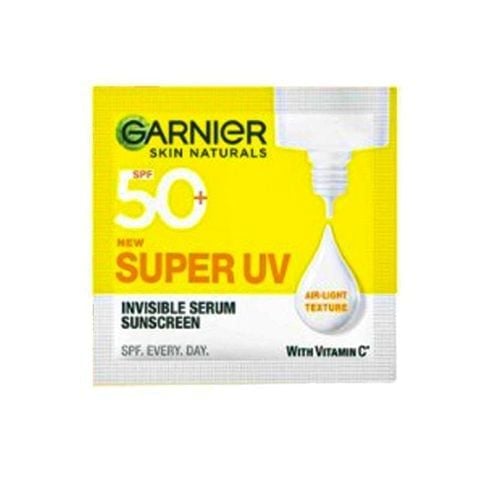  Serum Chống Nắng Garnier Mỏng Nhẹ Skin Naturals Super UV Invisible Serum Sunscreen SPF50+/PA++++ 1.5ml 